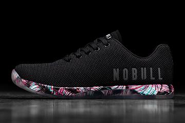 Black Nobull Midnight Palm Women's Trainers | CA V2107R